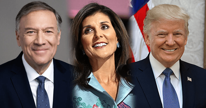 Pompeo, Haley won’t be in my government, says Trump