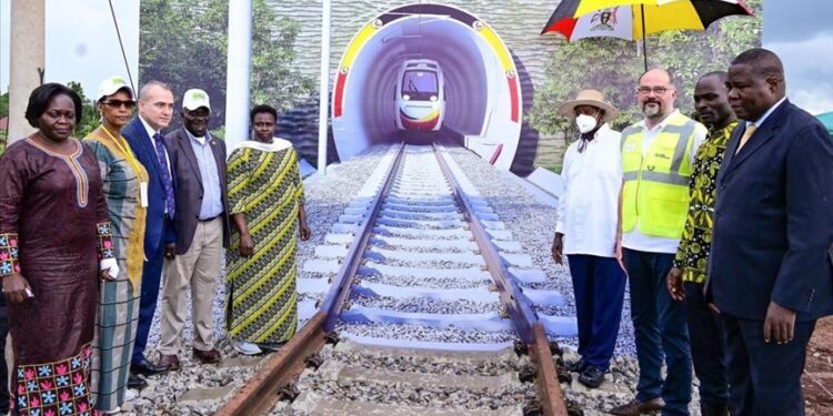 Ugandan president flags off construction of $3B railway line by Turkish firm