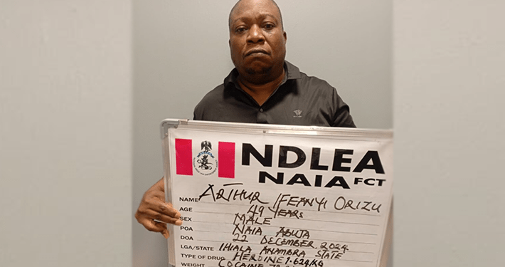NDLEA arrests Paris-bound businessman for ingesting 74 wraps of heroin, cocaine