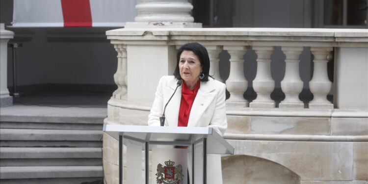 Ex-Georgian president adamant to perform ‘presidential functions’ from her new office in Tbilisi