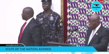Ghanaian president’s ADC collapses live on TV during Akufo-Addo’s nationwide broadcast