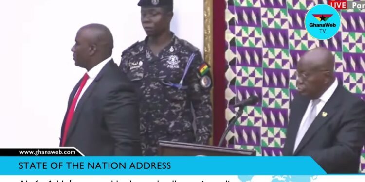 Ghanaian president’s ADC collapses live on TV during Akufo-Addo’s nationwide broadcast