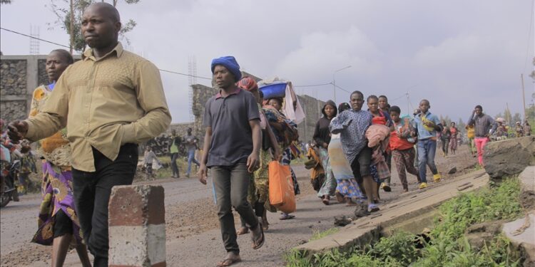 Thousands of Congolese civilians continue to flee as fighting intensifies near Goma