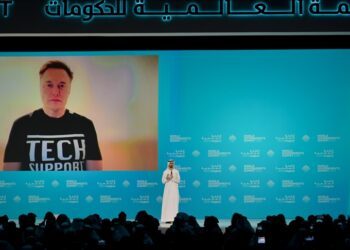 Musk calls for government cuts, warns of AI risks at World Governments Summit in Dubai