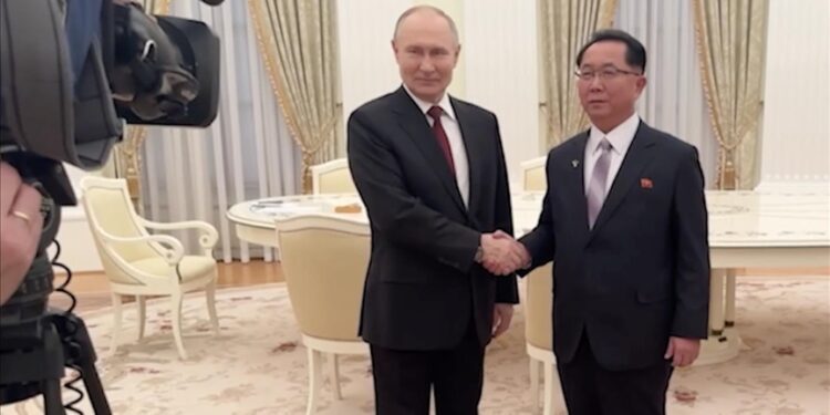 Putin meets with senior North Korean official in Kremlin