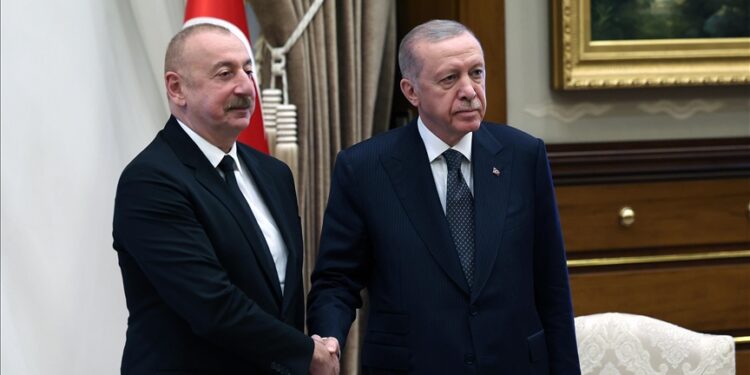 Turkish president discusses bilateral ties, regional issues with Azerbaijani, Kazakh counterparts