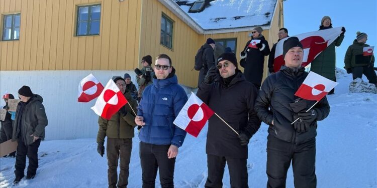 Greenlanders march to US consulate building, protesting Trump’s annexation bid