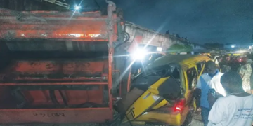 LAWMA official killed as minibus collides with waste truck
