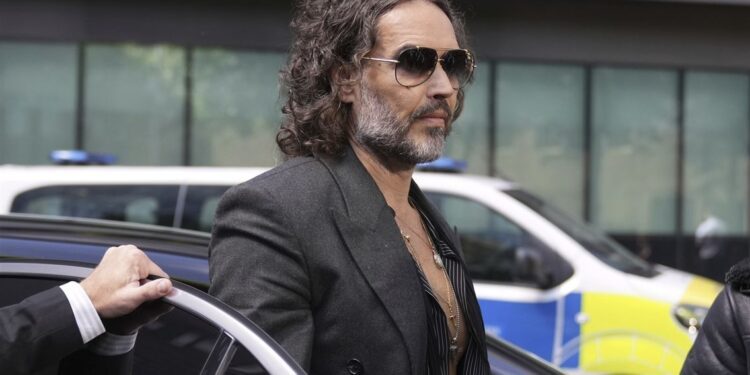 Comedian Russell Brand pleads not guilty to rape, sexual assault