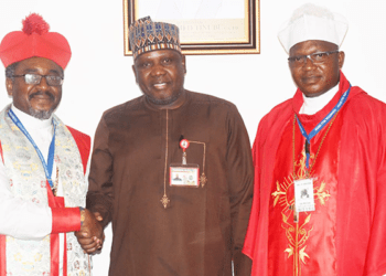 Tinubu committed to curbing insurgency, Bwala tells visiting bishops