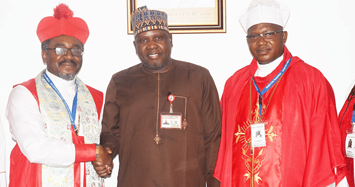 Tinubu committed to curbing insurgency, Bwala tells visiting bishops