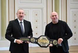 Azerbaijani president hosts UFC president in Baku