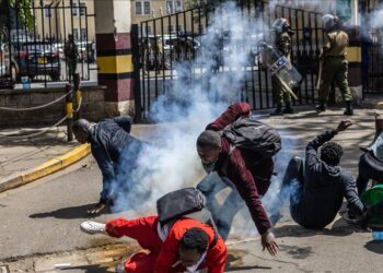 Police shot man dead during protest in Kenyan capital over blogger’s death