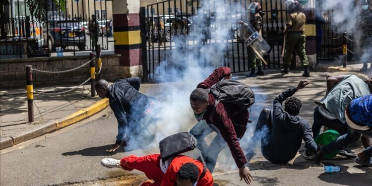Police shot man dead during protest in Kenyan capital over blogger’s death