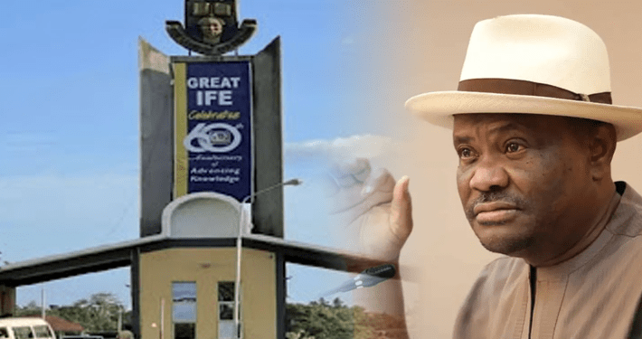 Groups kick over arrest of two students protesting Wike’s presence on OAU campus