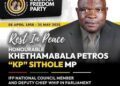 South Africa’s Inkatha Freedom Party whip shot dead in Johannesburg