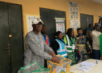 Lagos LG Elections: Sanwo-Olu votes, urges peaceful participation