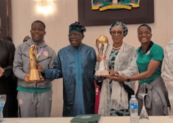 Tinubu confers Super Falcons players with OON; gifts them houses, cash