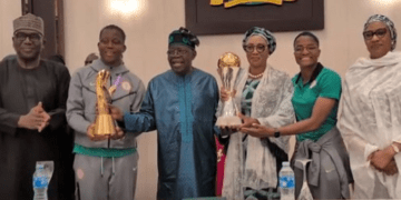 Tinubu confers Super Falcons players with OON; gifts them houses, cash