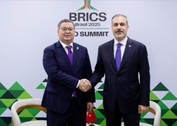 Turkish foreign minister meets Kazakh counterpart at BRICS summit in Brazil