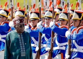 Tinubu welcomed with full military honours in Brazil