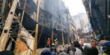 Four buildings, 200 shops destroyed in Mandilas Market fire in Lagos: NEMA