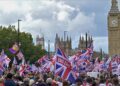 9 arrested as far-right protesters clash with police in London