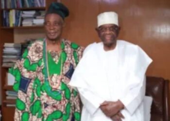 Olubadan-designate, Rashidi Ladoja, congratulates business mogul Kola Daisi on 93 birthday