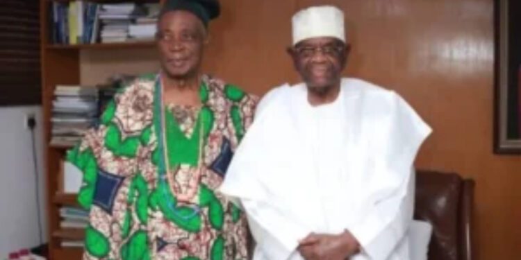 Olubadan-designate, Rashidi Ladoja, congratulates business mogul Kola Daisi on 93 birthday
