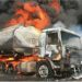 Diesel-laden tanker catches fire on Enugu-Onitsha expressway