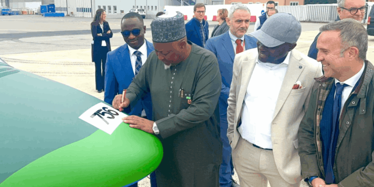 Nigeria buys 24 fighter jets, NAF helicopters; defence minister inspects aircraft in Italy