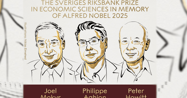 Nobel Prize in economics awarded to Mokyr, Aghion, Howitt