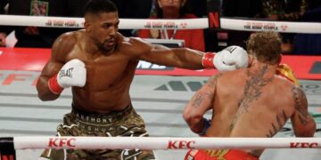 Anthony Joshua knocks out Jake Paul