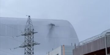 UN nuclear watchdog says protective steel structure at Chernobyl damaged in drone attack