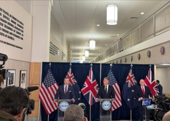 US, Australia, UK defense chiefs meet in Washington to discuss partnership