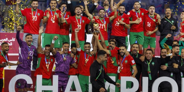 Morocco celebrates FIFA Arab Cup after hard-fought victory over Jordan