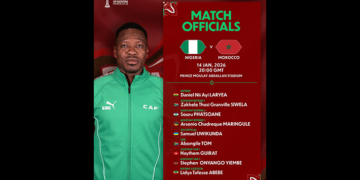 CAF appoints Ghanaian referee Daniel Laryea, others to officiate Nigeria-Morocco match Wednesday