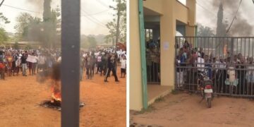 Ondo: Students barricade gate in protest against extortion, poor amenities