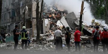 Ukraine says Russian ballistic missiles strike injures 15 in Kharkiv city