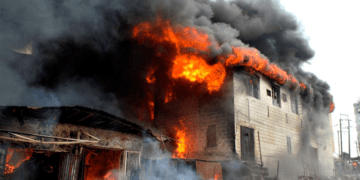 Ibadan: Fire razes shops in Ogunpa market