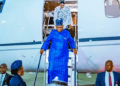 Vice-President Kashim Shettima, on Sunday, returned to Abuja after representing President Bola Tinubu at the 39th Ordinary Session of the Assembly of African Union Heads of State and Government.