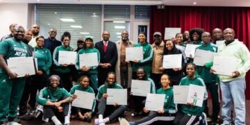 Tinubu hands over promised certificates of national honours, housing documents to D’Tigress players for 2025 AfroBasket win