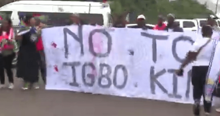 Protesters set vehicles, properties ablaze over installation of Igbo king in South Africa