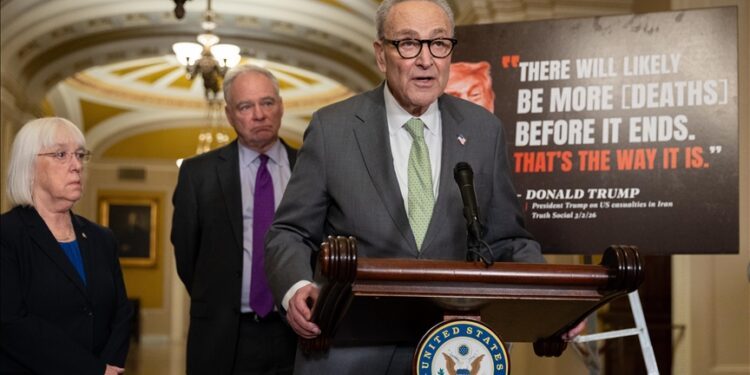 US Senate minority leader slams Trump over Iran war