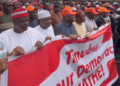 ‘Tinubu Must Go’: ADC’s Atiku, Obi, others stage #OccupyINEC protest in Abuja