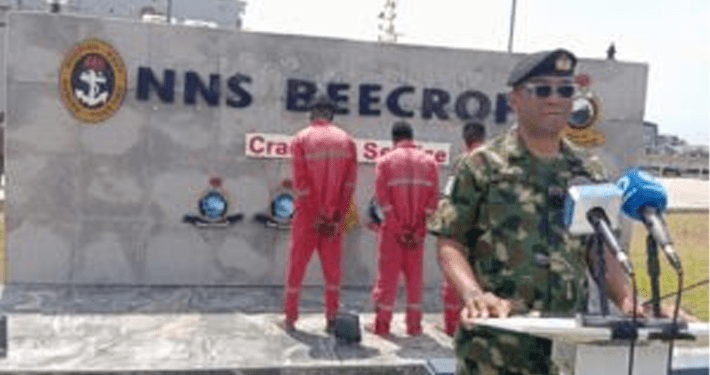 Navy hands over three arrested Ghanaian stowaways to immigration