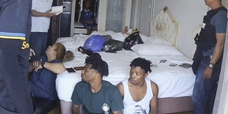 Three Nigerians, Thai woman nabbed over alleged romance scam network in Thailand