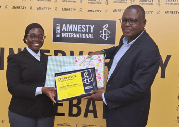 UniAbuja student wins Amnesty International’s 2026 inter-varsity debate