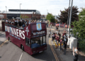 Thousands of fans welcome home Europa League champions Aston Villa
