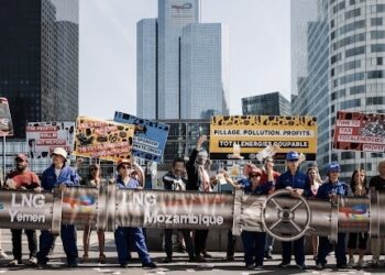 Pro-climate activists protest French government’s support for TotalEnergies, demand end to funding of fossil fuel expansion